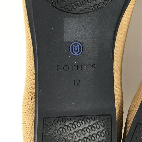 Rothy's The Flat in Camel Captoe Women's Size 12 Slip On Ballet Round Toe Summer - Picture 8 of 13
